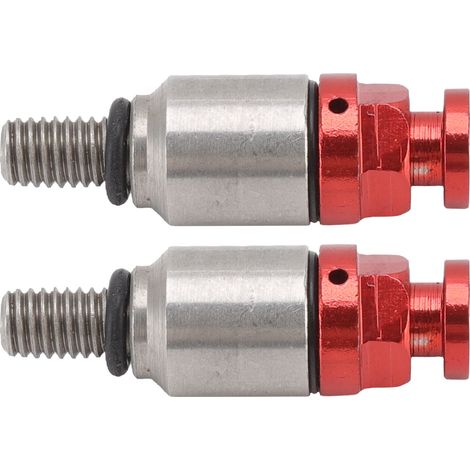 Lot de 2 purgeurs d'air de fourche en alliage d'aluminium M5x0,8, remplacement pour CRF150R, CR125R et CR250R (rouge). (1/5)
