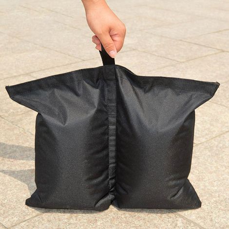 4 Sacs de Remplissage en Toile Durable, Grands Sacs de Sable pour Ancrage Tente, Stabilisation Parapluie et Protection Solaire Extérieure (1/5)