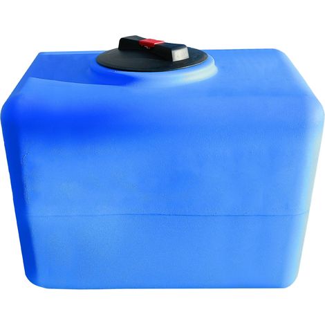 Serbatoio Acqua Potabile 100L Quadrato - 200L, 300L Rettangolare Polietilene Per Raccolta Acqua, Cisterna Esterno Blu, per Utilizzo Fuori Terra 300 LT