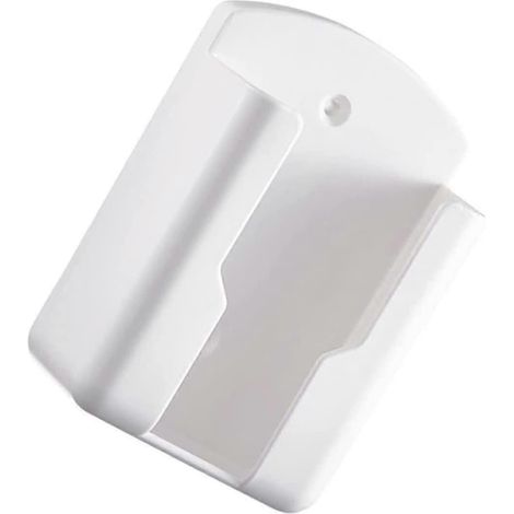 Support mural pour téléphone portable, support mural adhésif pour téléphone portable (blanc) (1 pièce) (1/4)