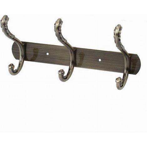 TRADE SHOP - Appendino Con 3 Ganci A Farfalla Parete Multiuso Viti 25x5.5cm 52184 Appendiabiti - (1/3)