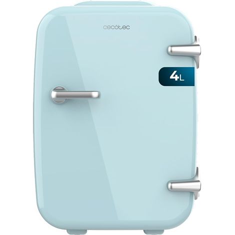 MiniCooling Habana Light Blue 4L Kühlschrank, 12V-220V Betrieb, Auto- und Caravan-kompatibel, Kühl- und Heizfunktion, Temperaturbereich 7-65°, einfacher Transport.