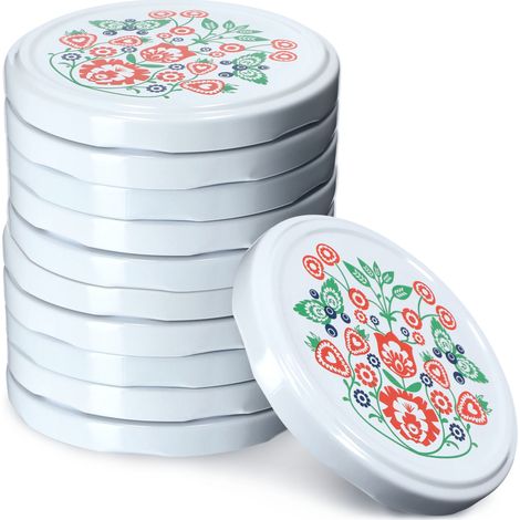 KADAX 10x Glasdeckel Fi 82 Kappen für Gläser Deckel Konserven (1/5)