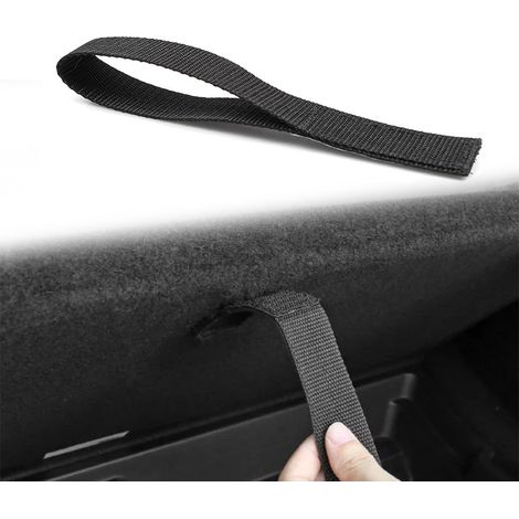 Suitable for Tesla Model Y trunk lid pull rope, tailgate lid storage compartment tow rope accessory modification (1/5)