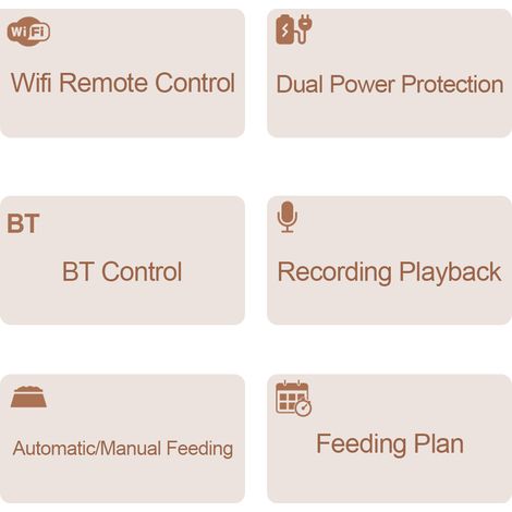 5L Bol Automatique Pour Animal De Compagnie WIFI Distributeur De Nourriture Intelligent Pour Chat Chien Minuterie Bol App Télécommande Fournitures (1/5)