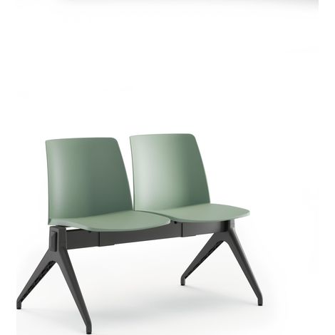 Panchina 2 posti Orgaz PVC verde.