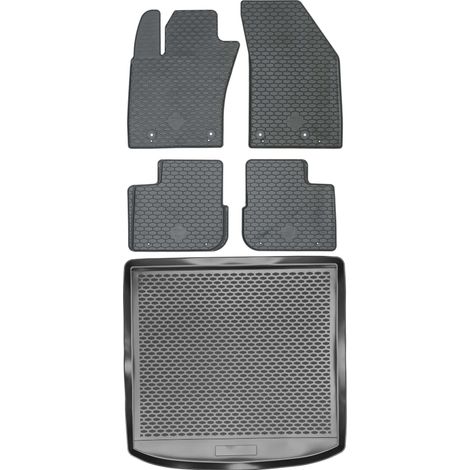 Fiat Tipo Kombi a partir de 2016 SET - Alfombrillas de goma para coche + alfombrilla para maletero