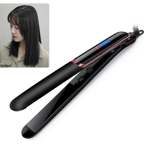 Lisseur et Curling 2 en 1, 4 niveaux de température, chauffe rapide, pour cheveux lisses ou bouclés (1/5)