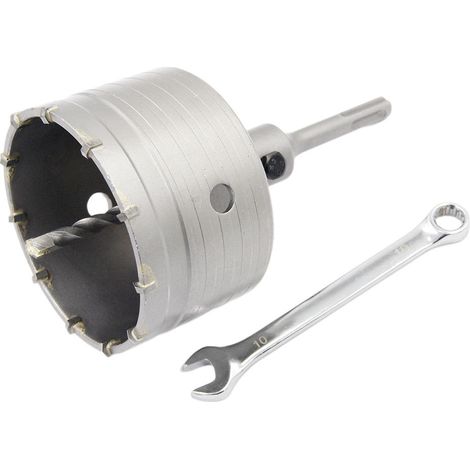 Scie à cloche trépan béton 110 mm – Adaptateur SDS Plus – Pour brique, ciment et pierre – Coupe nette sans vibrations (1/5)