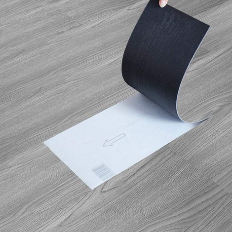 5m² Self Adhesive Vinyl Flooring, Floor Planks,Washed-Grey
