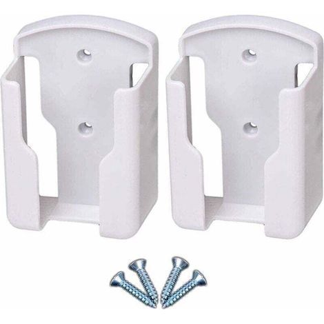 Support de télécommande mural pour systèmes de télévision et de climatisation Boîte de rangement murale pour télécommande univers pour télécommande. blanc. paquet de 2 (1/5)