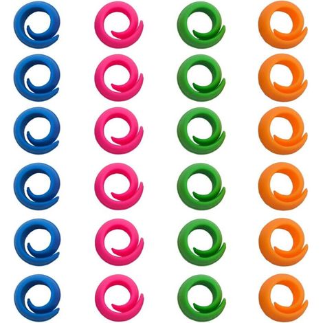 24 clips de support de fil de Cônette pour bobines empêchent efficacement le déroulement du fil, décollent les bobines de fil, le porte-fil et l'organisateur (1/5)