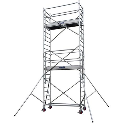 Trabattello allu 2 piani - Altezza max. di lavoro 6.30m - 7014051
