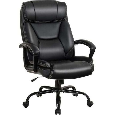 Dossier ergonomique et accoudoirs rembourrés pour plus de confort, fauteuil de bureau pour maison ou bureau (1/5)