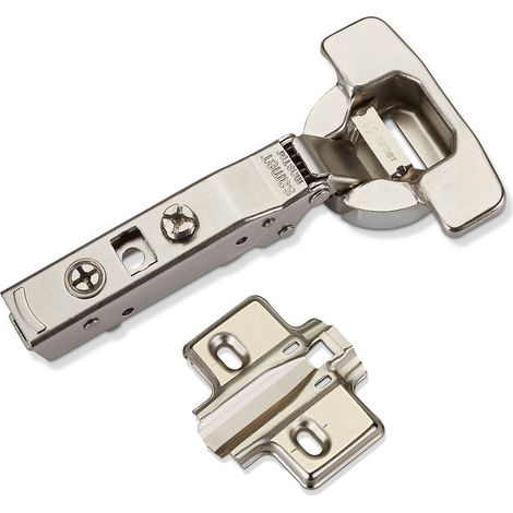 MASTER TOOLLESS Topfband T45 Eckanschlag 110° mit Langlochverstellung Möbelscharnier Schrankscharnier (1/5)