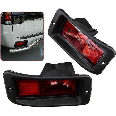 2 x Luz reflectora trasera para parachoques para Pajero Montero Pajero Sport 1999-2008 Edición 0617 (1/4)