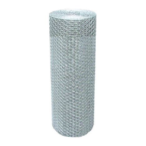 Rete Panda Tripla Zincata 16-2 50cm Rete in filo di ferro maglia esagonale tripla torsione zincata a caldo dopo tessitura lunghezza 50 metri colore Acciaio