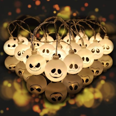 Halloween string Light Skull Ghost Battery Box Light lampe décorative d'horreur (style 1) (1/5)