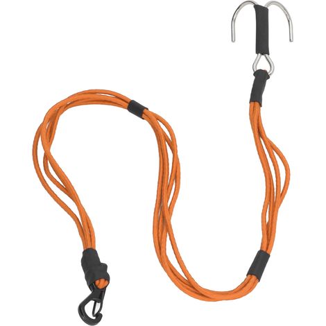 Sangle de remorquage élastique avec crochets pour treuil cinétique RC Crawler 1/10 et 1/8 (orange) (1/5)