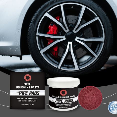 Metal Polishing and Care Kit - Polishes, Removes Oxidation, Prevents Scratch, Easy to Use, Maintains Brilliance, and Cleans Daily Metals -- 100g x 1, Polishing Pad x 1 -- BIEMMEDUE (1/5)