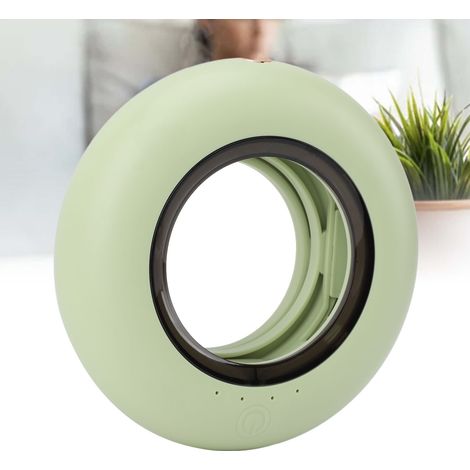 Difusor de aceites esenciales de ABS con temporizador, eliminador automático de olores para el hogar, baño y aseo, color verde. (1/5)