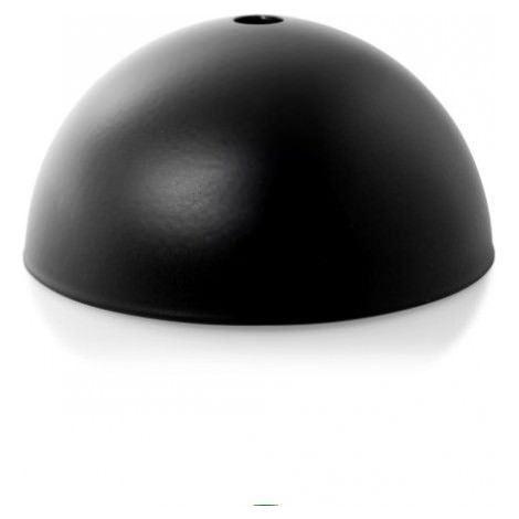 Rosace de plafond hémisphérique en métal noir avec 1 passage de câble : alliez qualité et élégance (1/3)
