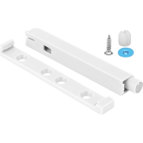 Système d'ouverture poussoir silencieux pour porte de placard, amortisseur de fermeture douce, blanc