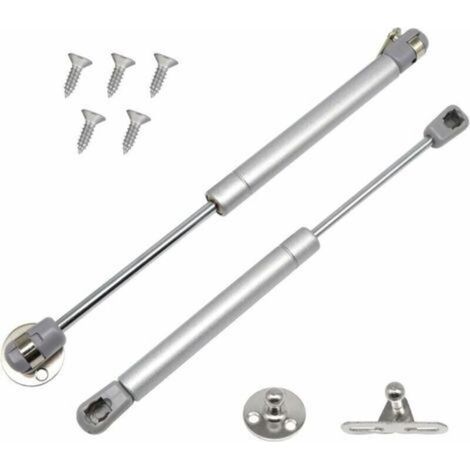 Tigrezy Lot de 2 Verin a Gaz, 60N/6 kg Verin Meuble Ressort Amortisseurs à Gaz, Charnières à Fermeture Douce, Verin Hydraulique Verin Placard pour Armoires Cuisine(2, 60N), (1/4)