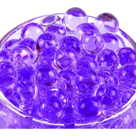 Perles D Eau - Violettes Granulés Hydrogel 1 5-2 0 Mm - Pour Plantes Décoration Centres De Table Bougies Flottantes - 10000 Pièces (1/5)