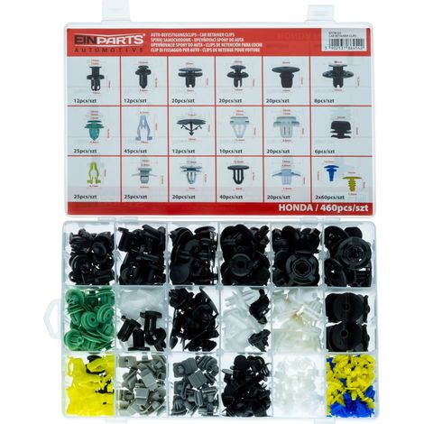 Clips y Pasadores Dedicados a Honda - Set de 460 uds. (1/4)