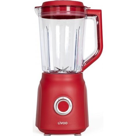 frullatore 1,5l 600w acciaio inox rosso - DOP242R - Livoo
