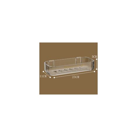 Set mit 2 Wandregalen fürs Badezimmer (kein Bohren erforderlich), Abtropfregale für Bad/Küche - Crezuo