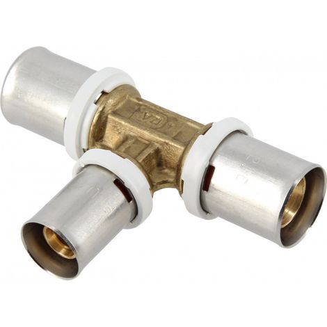 T-Stück Messing Multischicht TH16x2,0mm