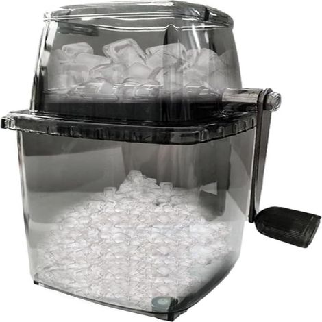 Crusheur À Glace - Lame En Acier Inoxydable - Base À Ventouse - Manivelle Manuelle - Sans Électricité - Pour Glace Pilée Et Rasée - 1 Pièce (1/5)