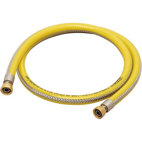 Flexible gaz - Spécial ERP - Filetage 15 x 21 mm - 1/2' - L. 1.5 m (1/2)