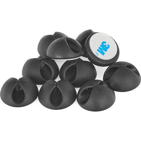 Organizzatore/clip per cavi - set da 10 (28x28mm) (314) (1/3)