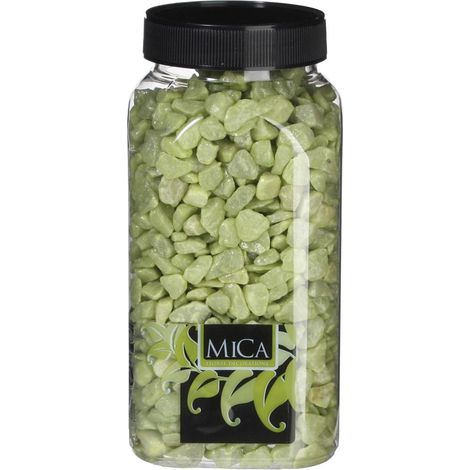 Mica Dekorative Steine lime 650 ml 1 kg Dekosteine & Dekosand