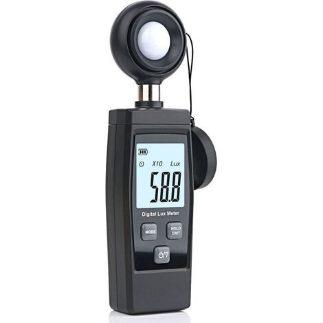 RZ851 Luxmètre numérique,Exposition Pratique pour Plantes, Plein avec Vagues Jusqu'à 200 000 Lux, Lux Compt avec Vals maximales/minimales, Displa LCD (1/5)