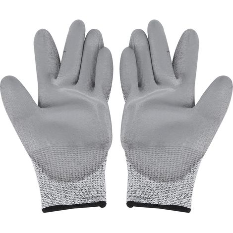 Gants de protection anti-coupure HPPE épaissis, résistants à l'huile, pour travail du bois et machinerie industrielle, lot de 2 (1/5)