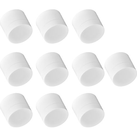 Lot de 10 pots ronds de 5 g pour crème, rechargeables, réutilisables et étanches, pour lotions et onguents. (1/5)
