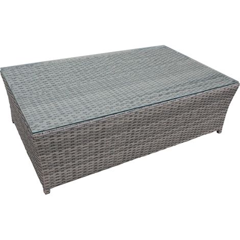 Mesa de centro exterior 110x65 gris JACK garbar