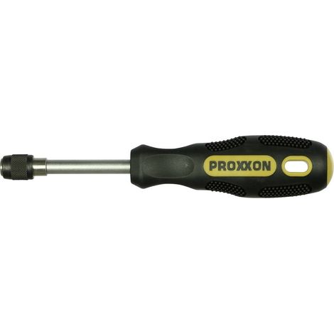 Proxxon pour l'électronique et la mécanique de précision, universel, pour l'atelier Tournevis porte-embouts 1/4 70 mm