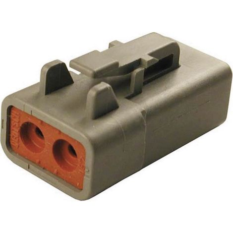 TE Connectivity 19545 Rundstecker Stecker, gerade Gesamtpolzahl: 2 Serie (Rundsteckverbinder): DTP