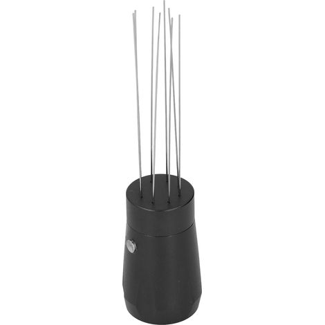 Kaffeeverteiler aus Edelstahl-Aluminium-Legierung mit ergonomischem Griff und einfacher Reinigung – ideal für Cafés. Schwarz mit Magnet. (1/5)