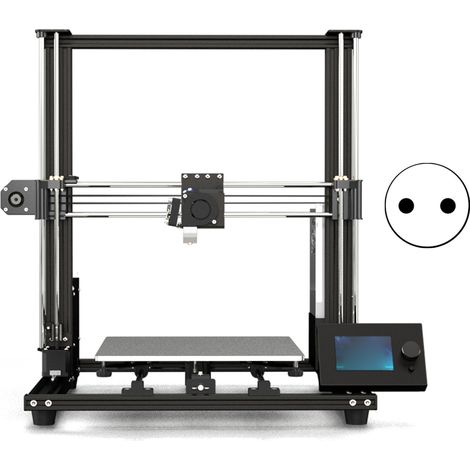 Lot 3D DIY Nivellement Manuel Précis Grande Taille pour PLA ABS HIPS, Imprimante 3D avec Plateau Chauffant, Kit Installation Complète, Prise UE 110-220V (1/5)
