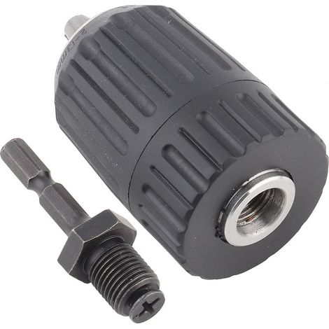 Mandrin sans clé pour boîtier plastique, 2.0-13mm, filetage 1/2-20UNF, avec tige de connexion hexagonale 1/4 (1/5)