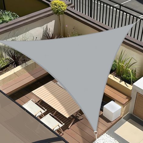 UMI Voile d'ombrage Imperméable Carré 3x3m Toile Ombrage PES avec 95% Protection UV pour Jardin Terrasse Balcon Patio Extérieur - Anthracite (1/5)