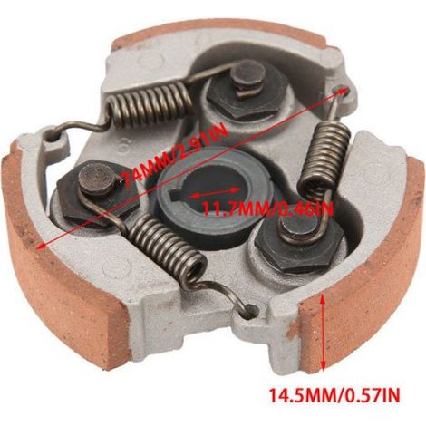 tampon d'embrayage de vélo de poche tampon d'embrayage Dirt Bike Tampon d'embrayage ATV avec 3 ressorts de auto kit (1/4)
