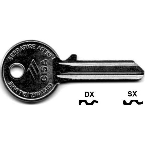 Chiavi 5 spine piccole 01410 - 01410002 sx (tipo silca cs 7r)