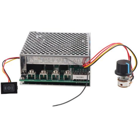 Régulateur de vitesse pour moteur CC 10-55 V 60 A avec inverseur de sens et affichage numérique (1/5)